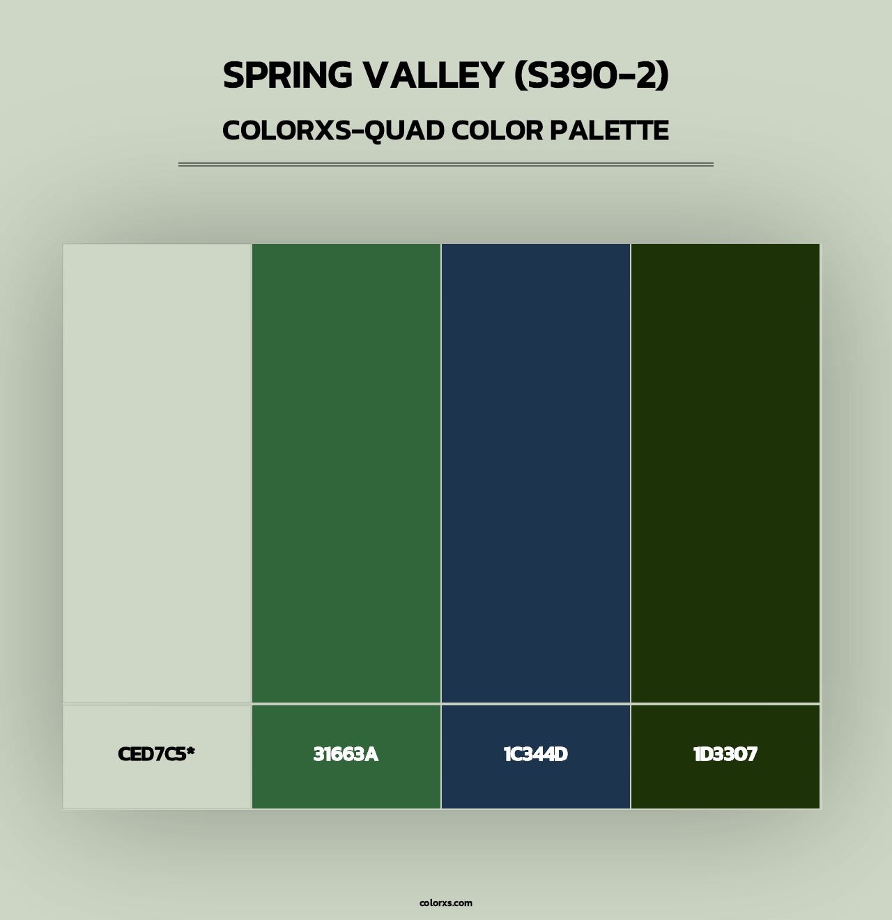 Spring Valley (S390-2) - Colorxs Quad Palette