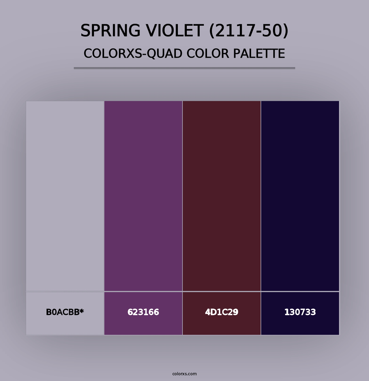 Spring Violet (2117-50) - Colorxs Quad Palette