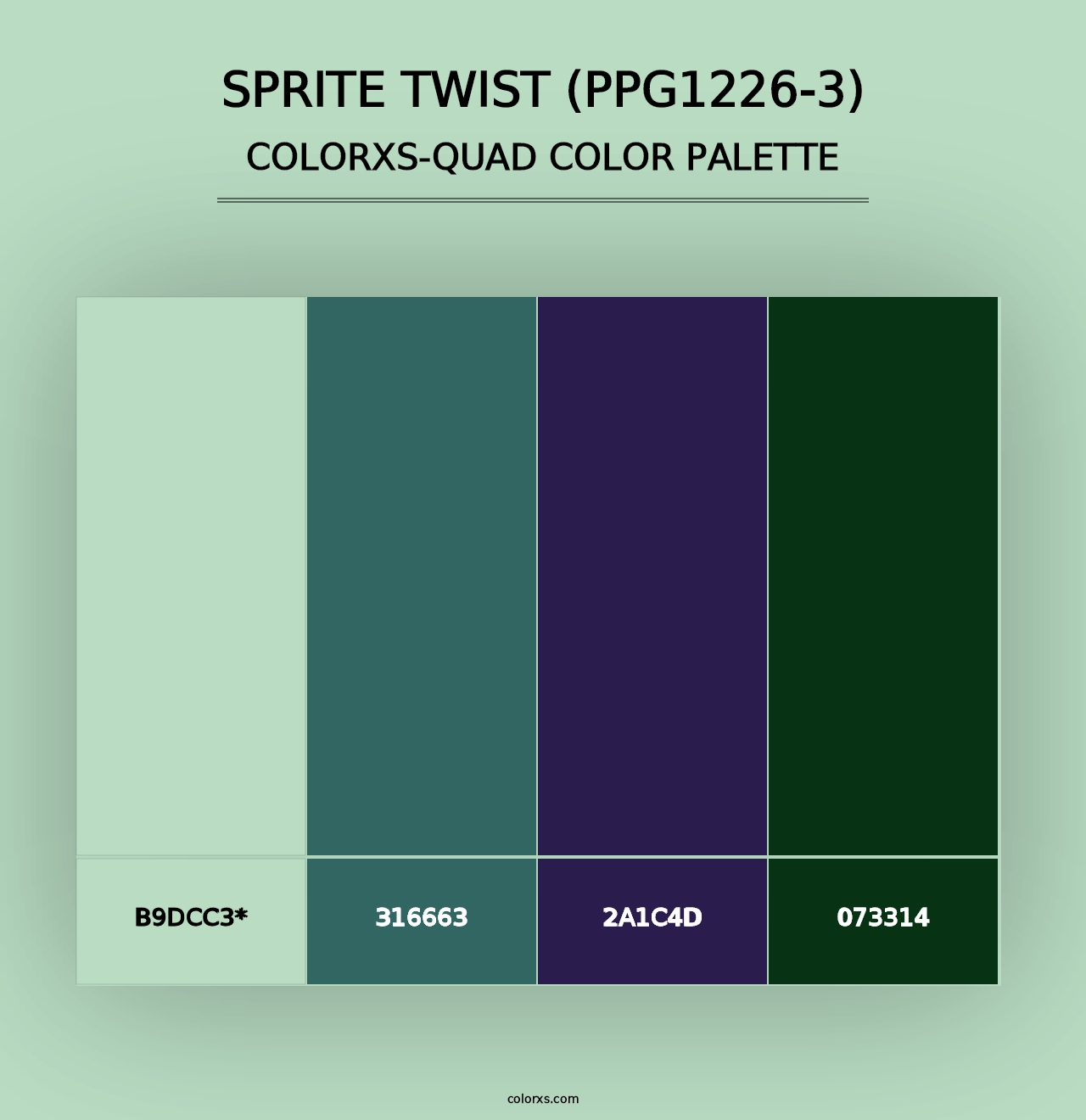 Sprite Twist (PPG1226-3) - Colorxs Quad Palette