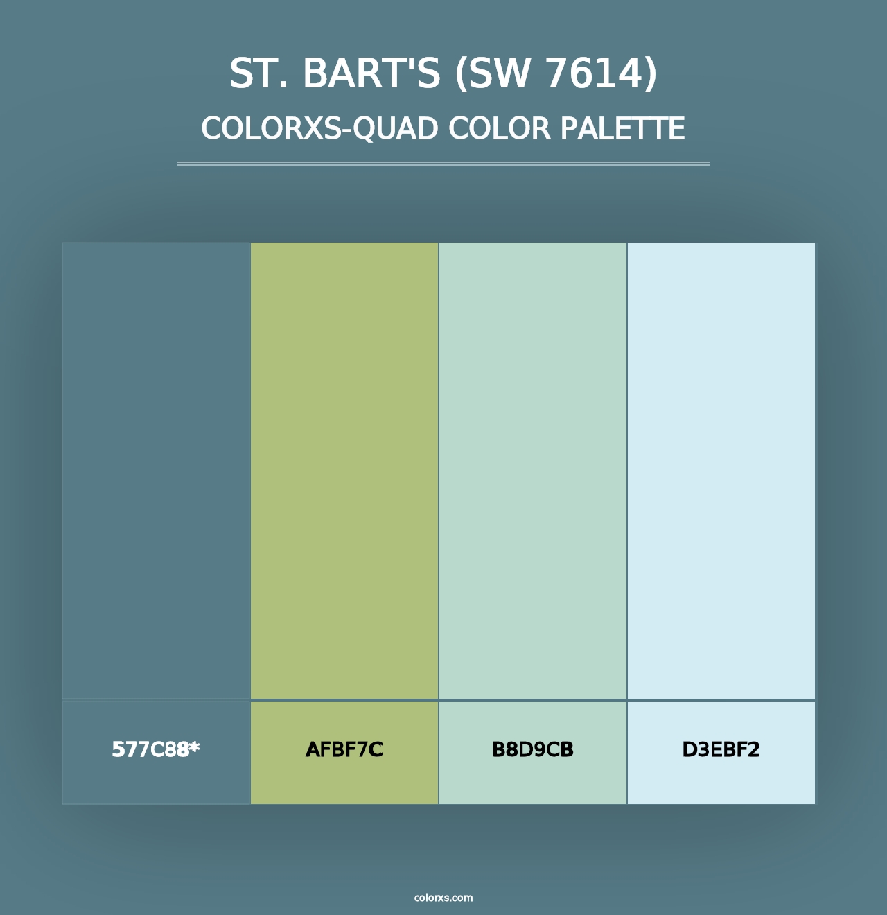 St. Bart's (SW 7614) - Colorxs Quad Palette