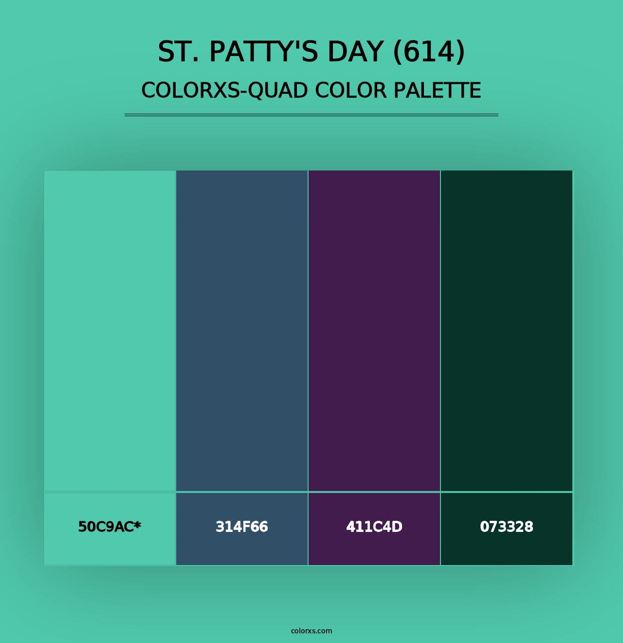 St. Patty's Day (614) - Colorxs Quad Palette