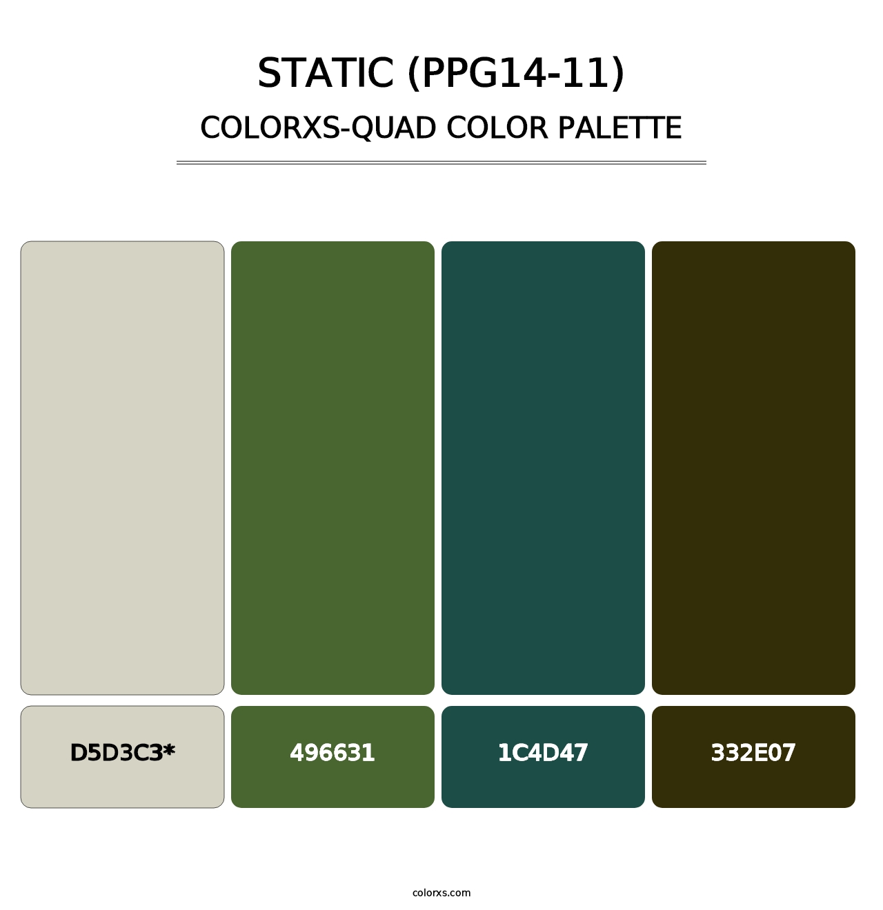 Static (PPG14-11) - Colorxs Quad Palette