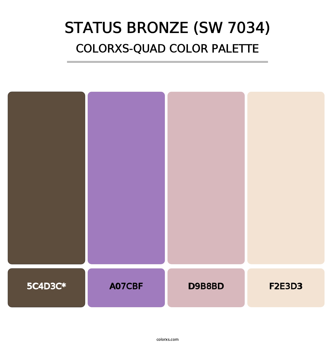 Status Bronze (SW 7034) - Colorxs Quad Palette