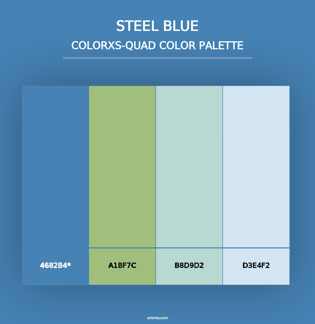 Steel Blue - Colorxs Quad Palette