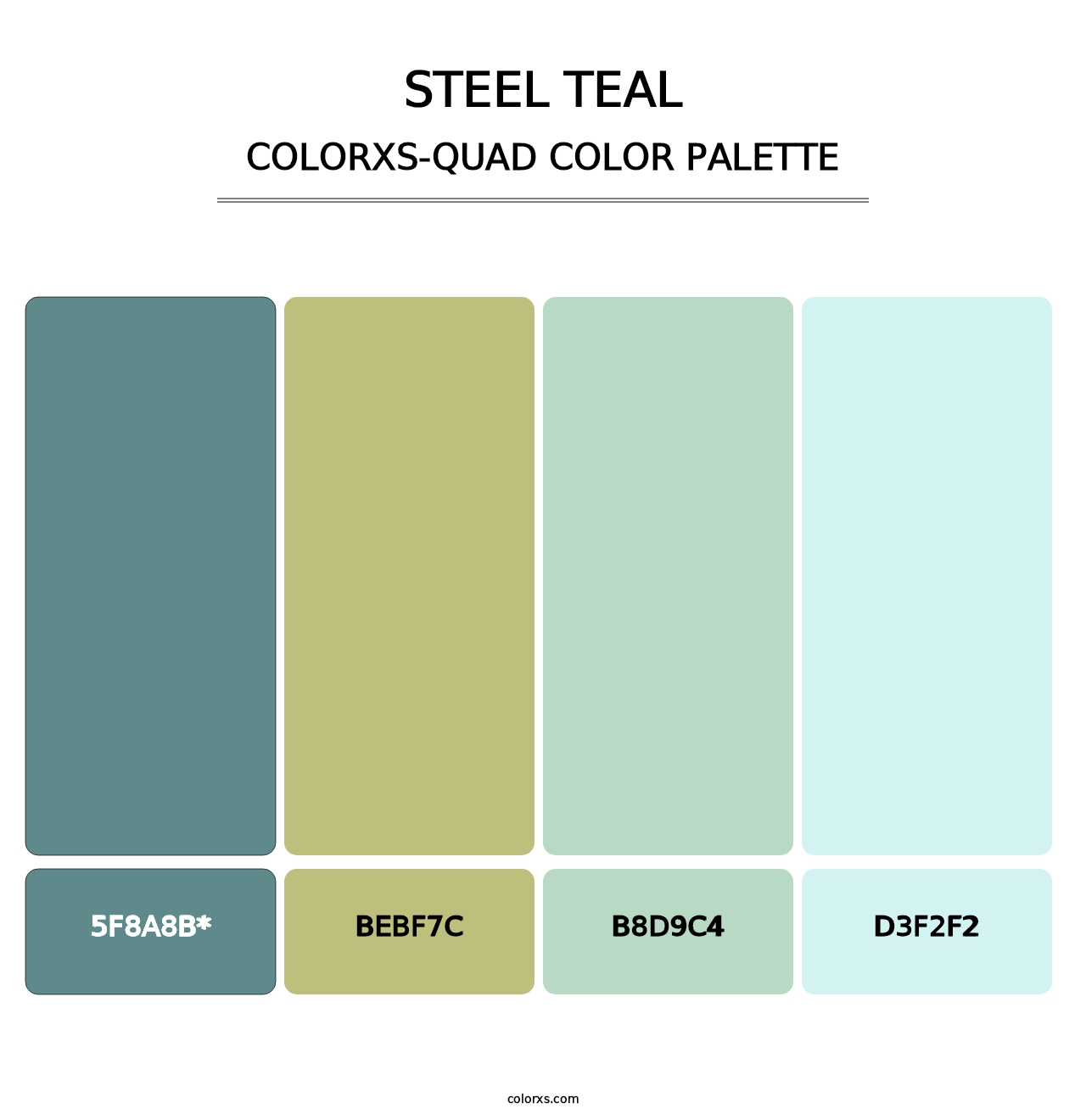 Steel Teal - Colorxs Quad Palette