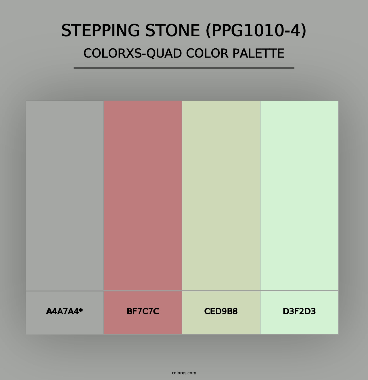 Stepping Stone (PPG1010-4) - Colorxs Quad Palette