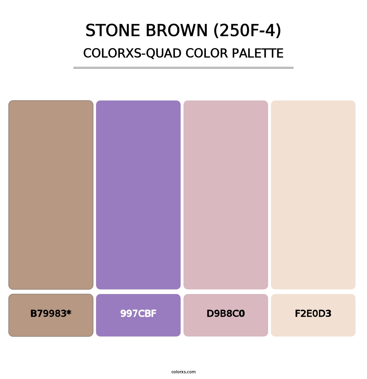 Stone Brown (250F-4) - Colorxs Quad Palette