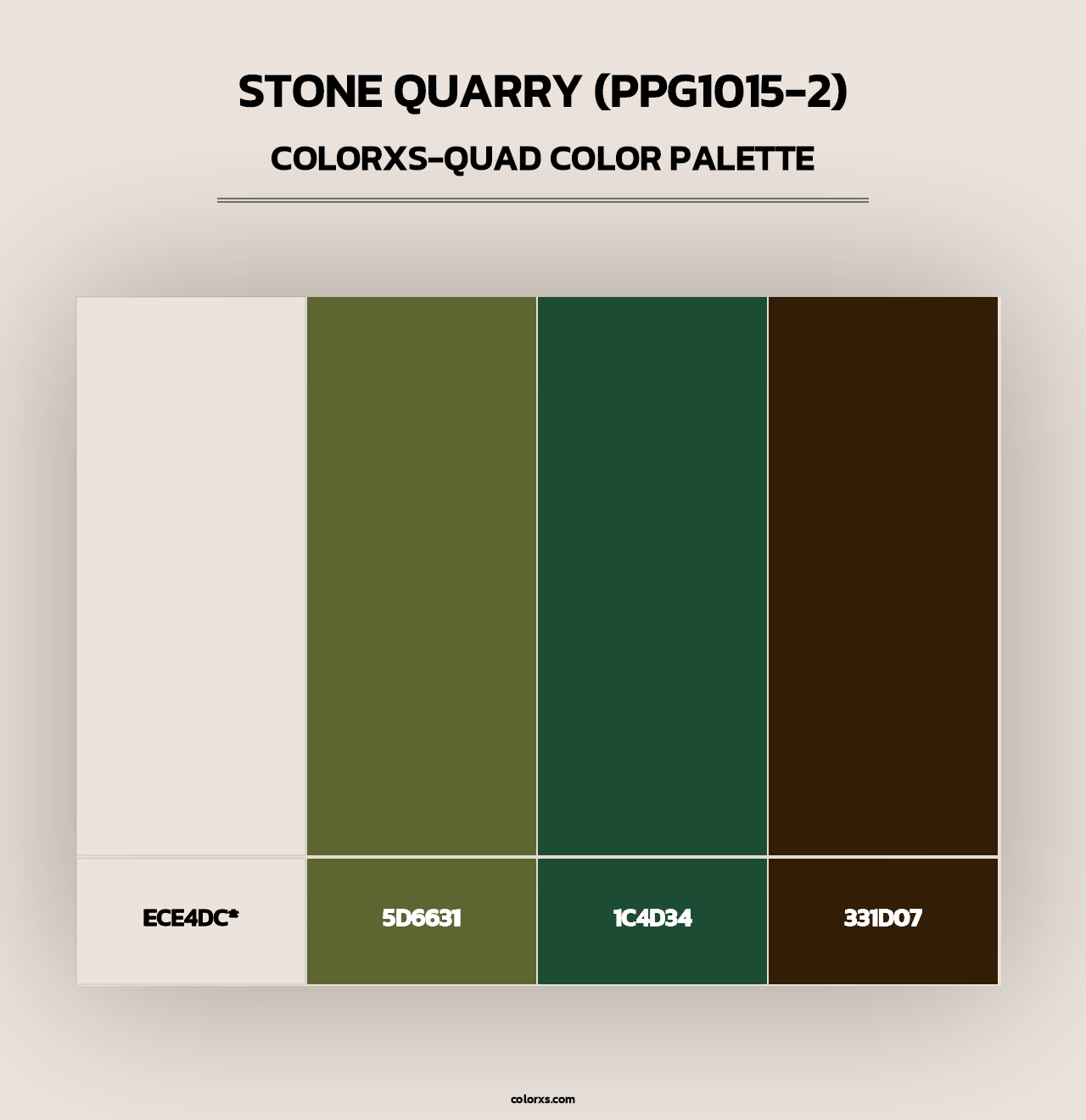 Stone Quarry (PPG1015-2) - Colorxs Quad Palette