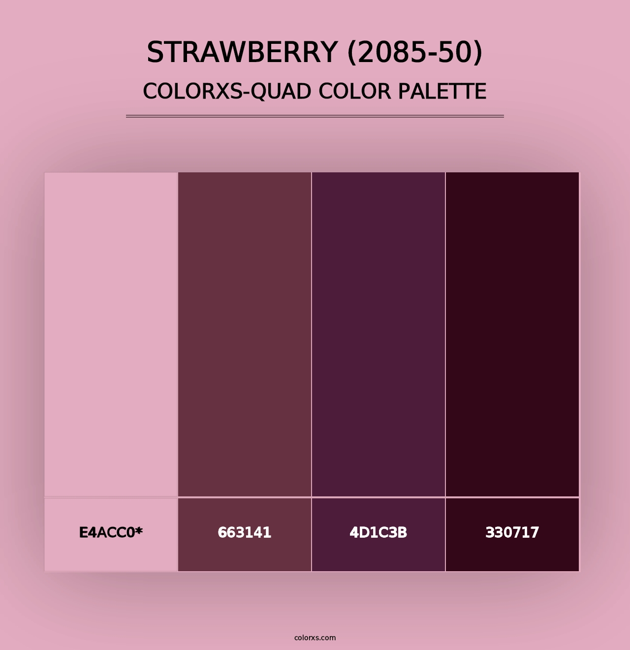 Strawberry (2085-50) - Colorxs Quad Palette