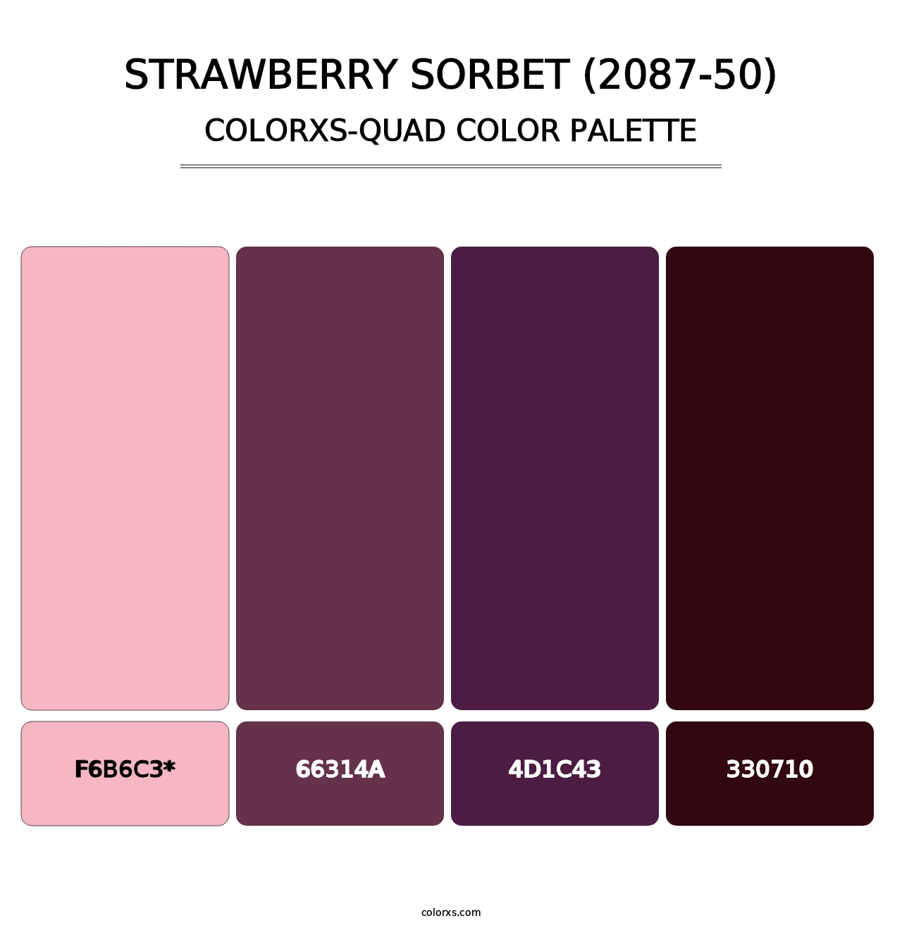 Strawberry Sorbet (2087-50) - Colorxs Quad Palette