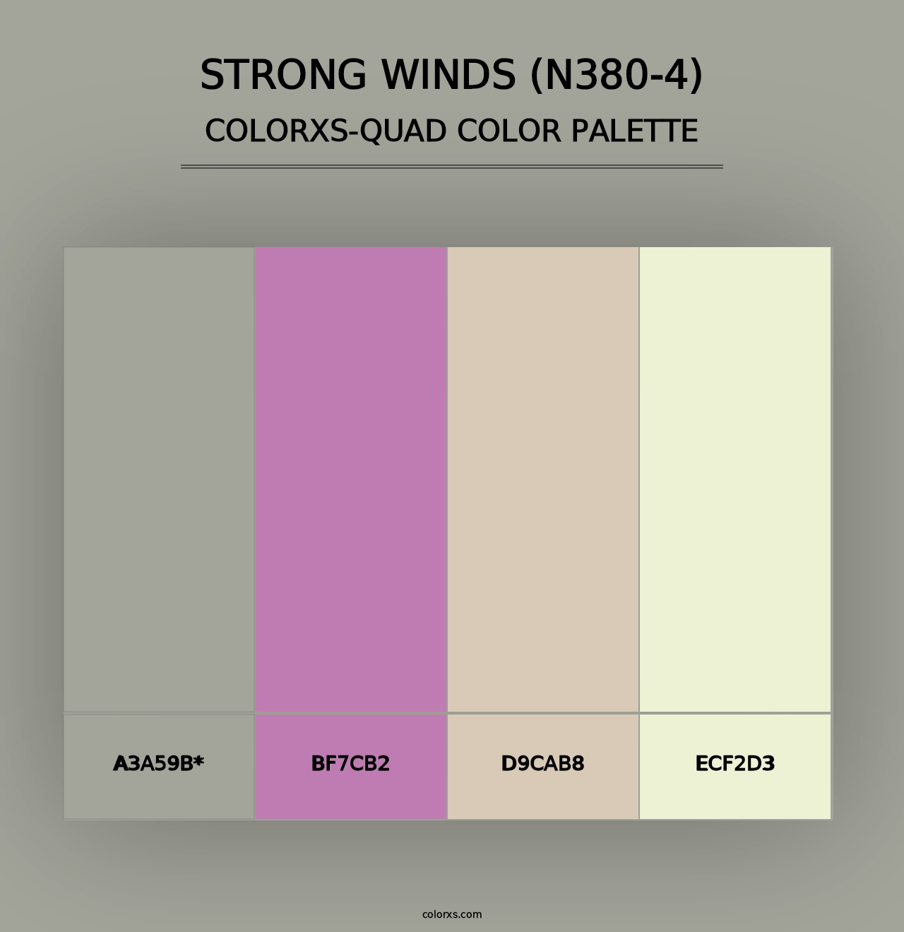 Strong Winds (N380-4) - Colorxs Quad Palette