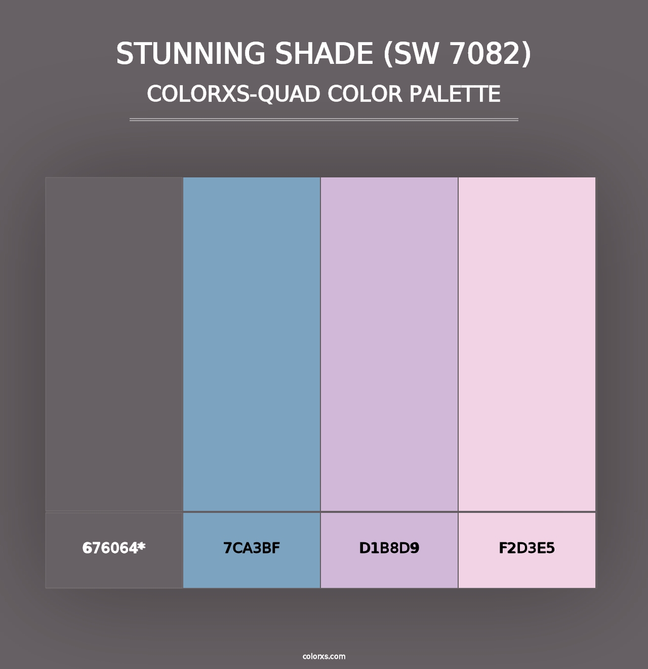 Stunning Shade (SW 7082) - Colorxs Quad Palette