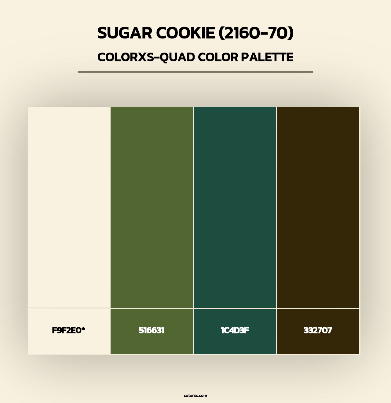 Sugar Cookie (2160-70) - Colorxs Quad Palette