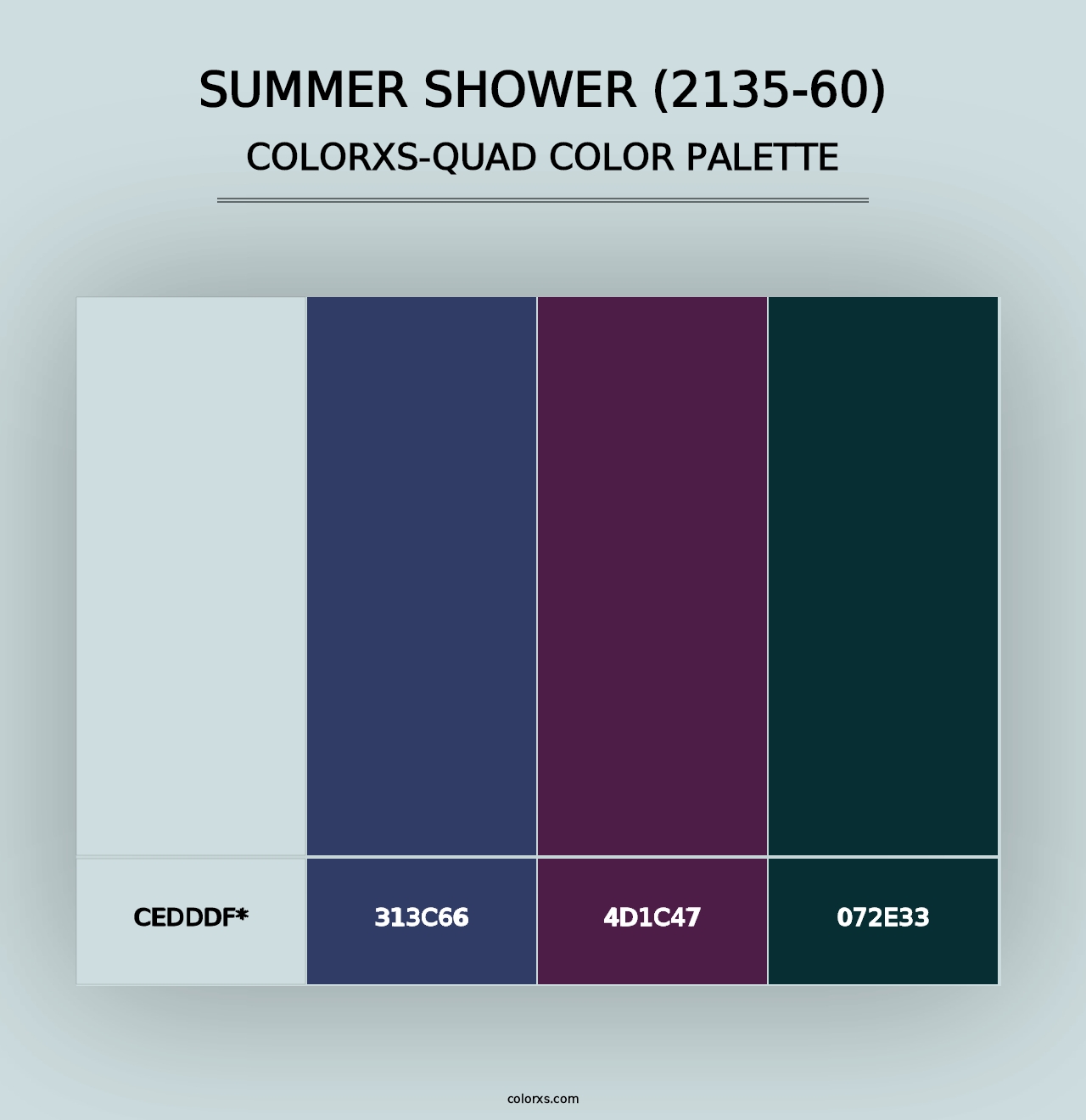 Summer Shower (2135-60) - Colorxs Quad Palette