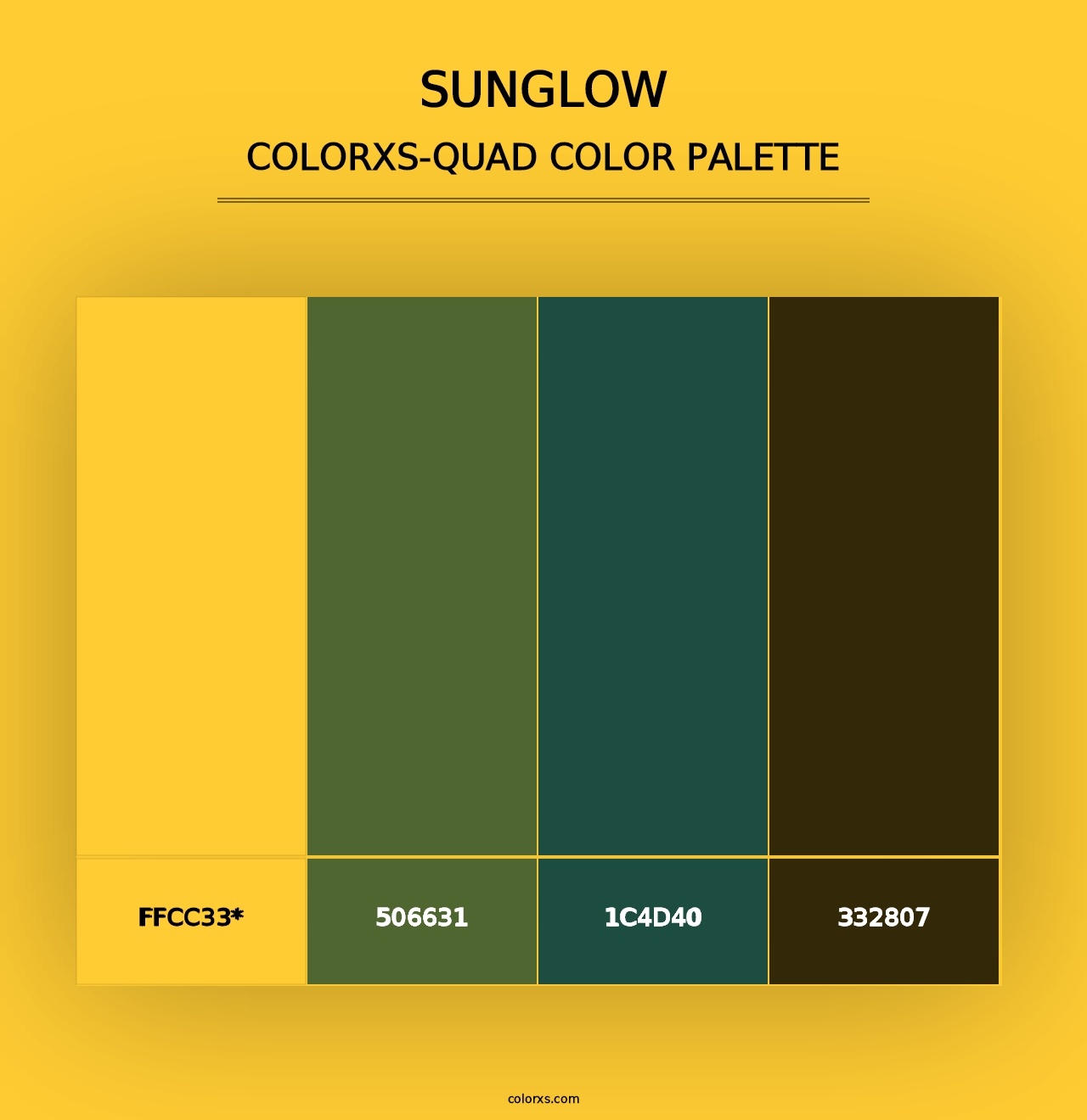 Sunglow - Colorxs Quad Palette