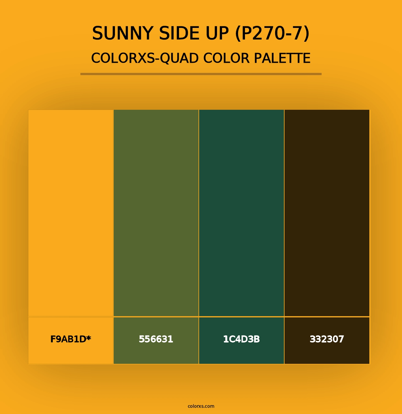 Sunny Side Up (P270-7) - Colorxs Quad Palette