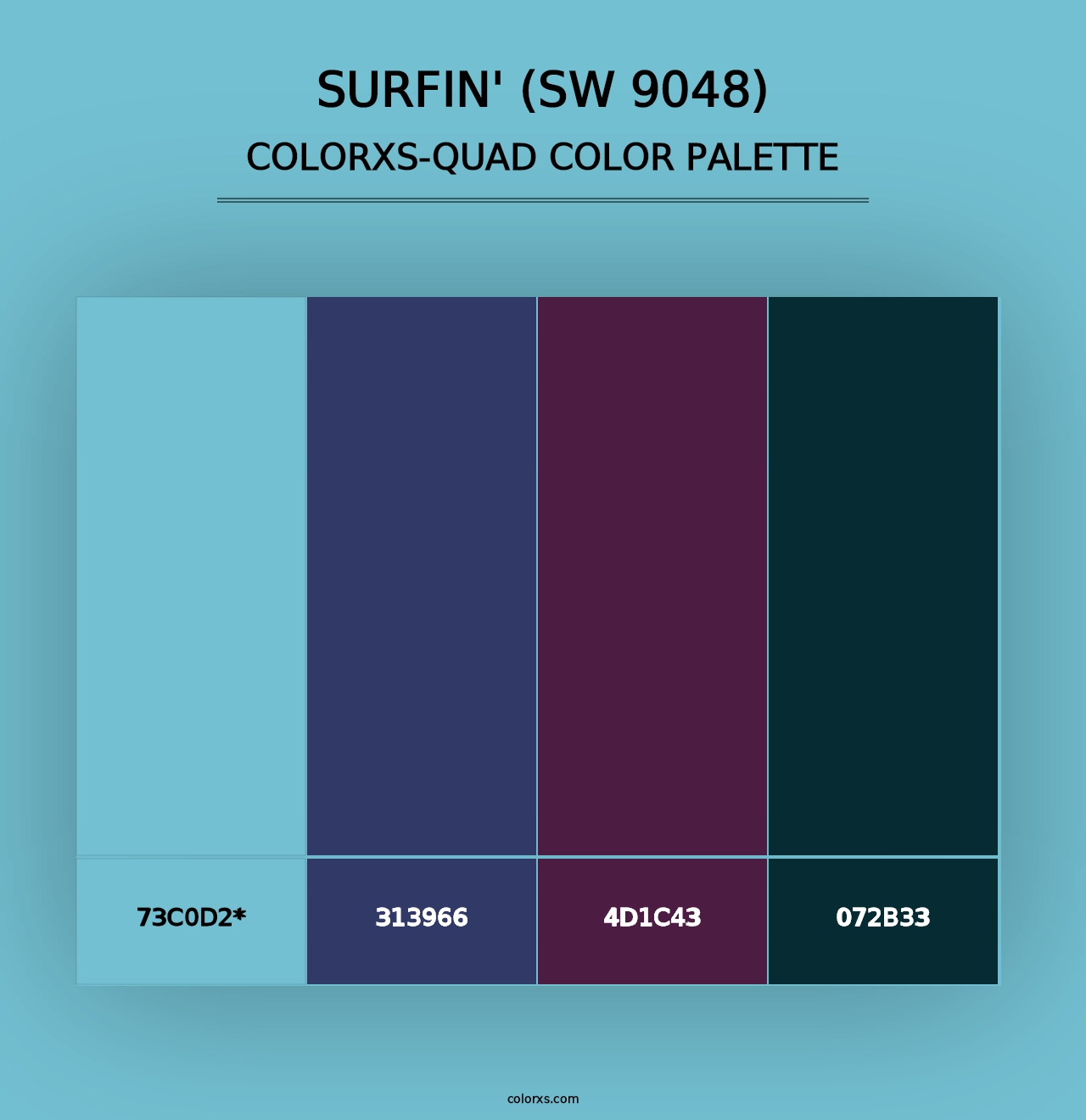 Surfin' (SW 9048) - Colorxs Quad Palette