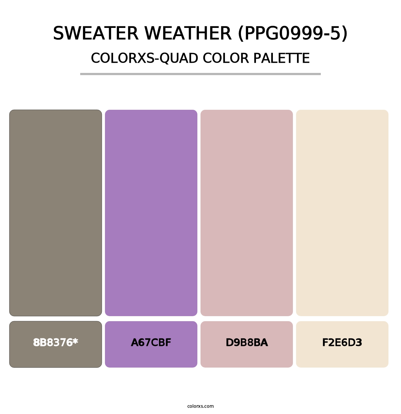 Sweater Weather (PPG0999-5) - Colorxs Quad Palette