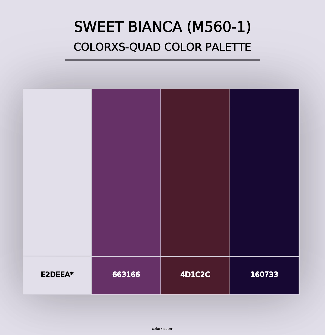 Sweet Bianca (M560-1) - Colorxs Quad Palette