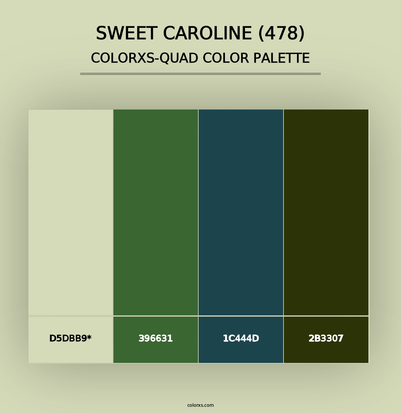 Sweet Caroline (478) - Colorxs Quad Palette