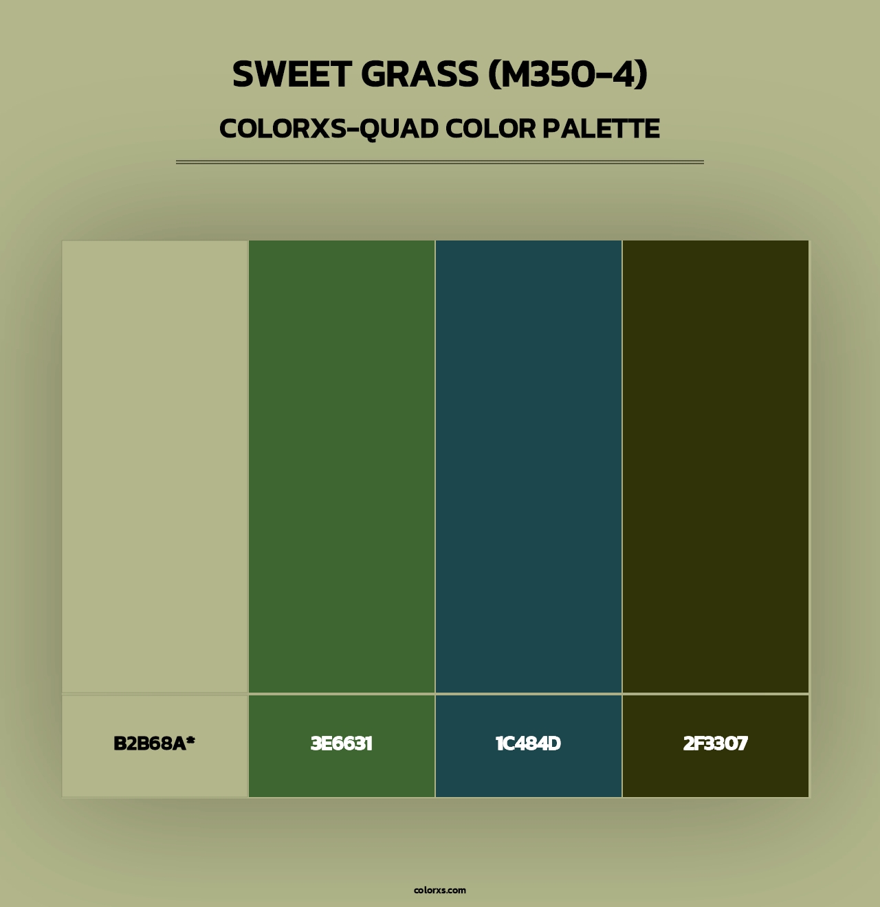 Sweet Grass (M350-4) - Colorxs Quad Palette