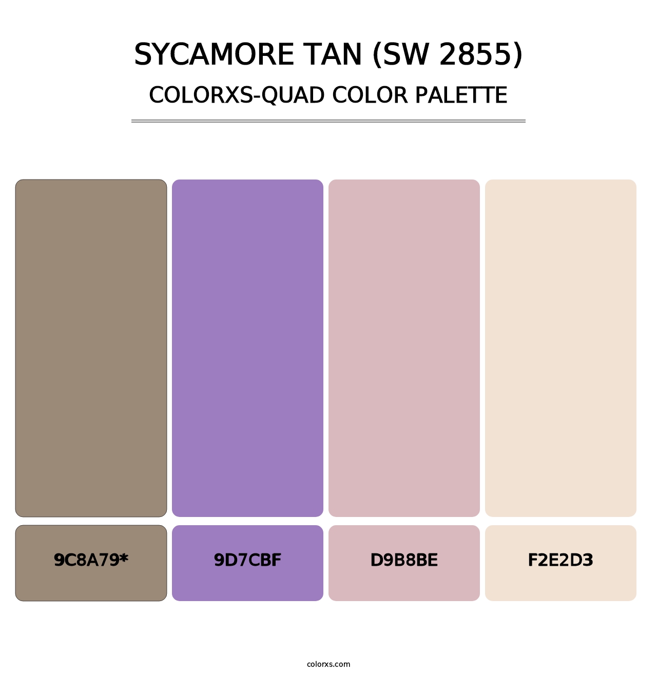 Sycamore Tan (SW 2855) - Colorxs Quad Palette