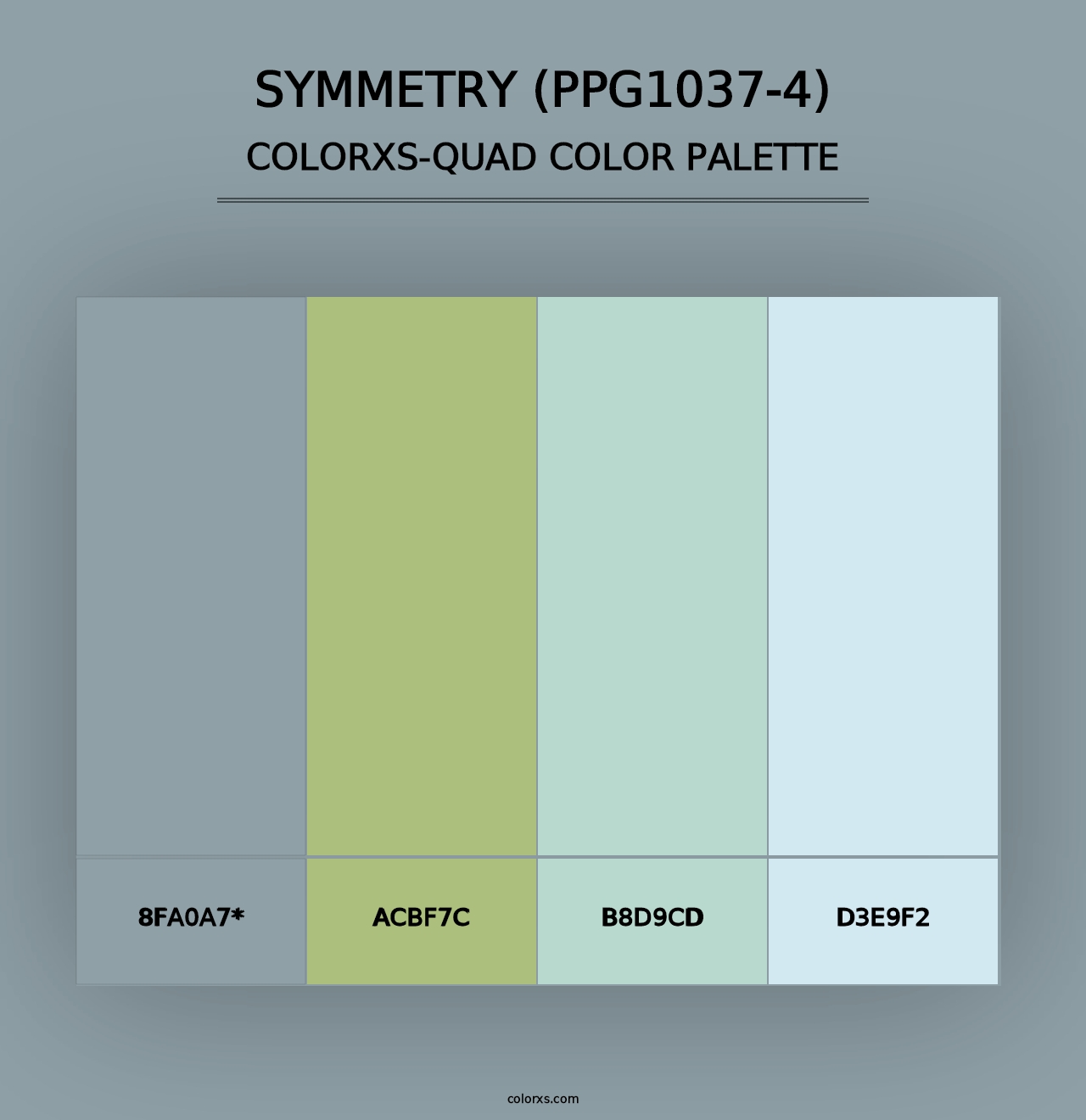 Symmetry (PPG1037-4) - Colorxs Quad Palette