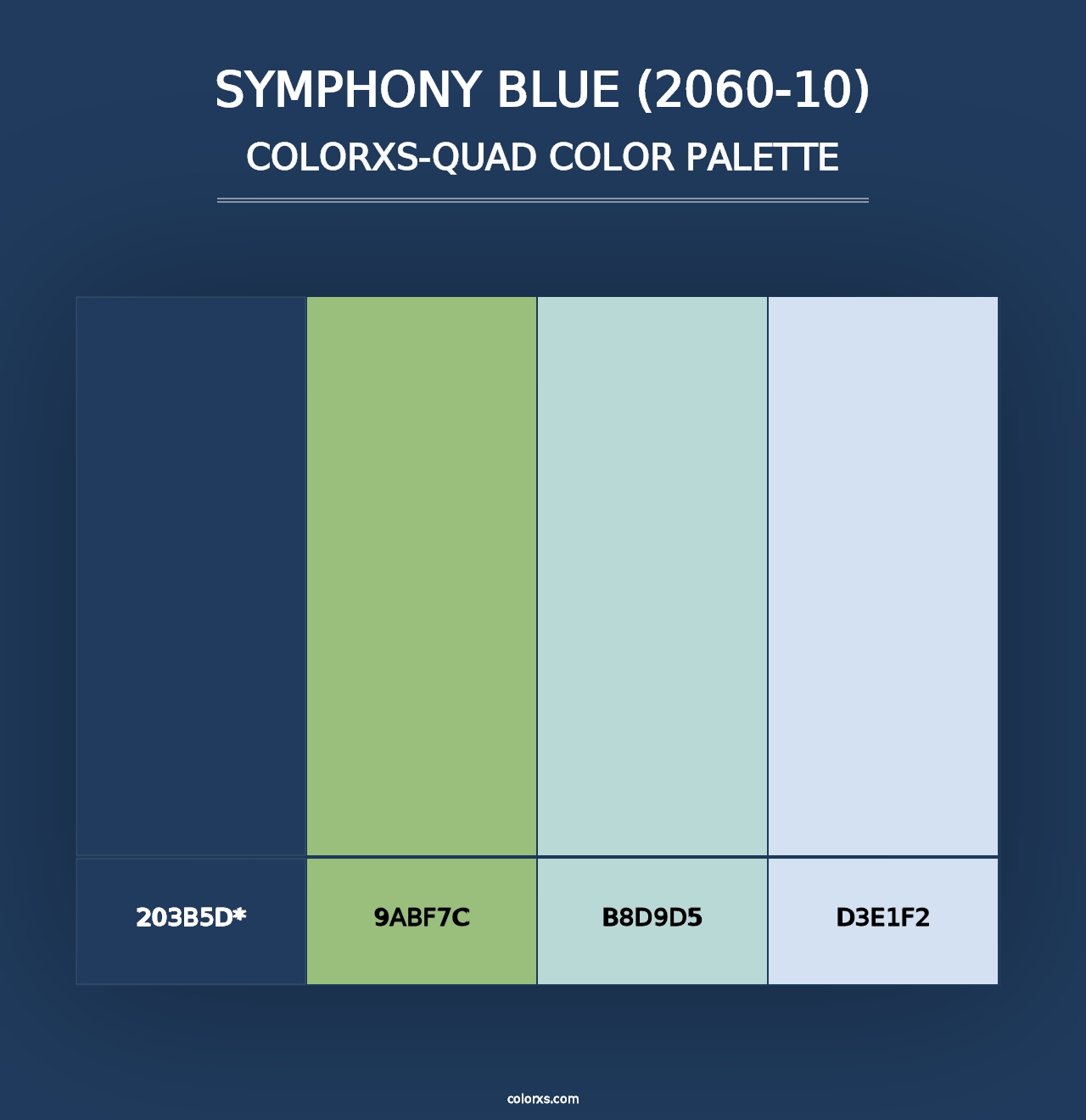 Symphony Blue (2060-10) - Colorxs Quad Palette