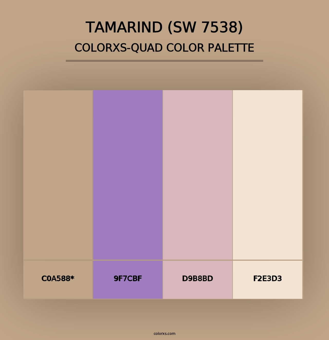 Tamarind (SW 7538) - Colorxs Quad Palette