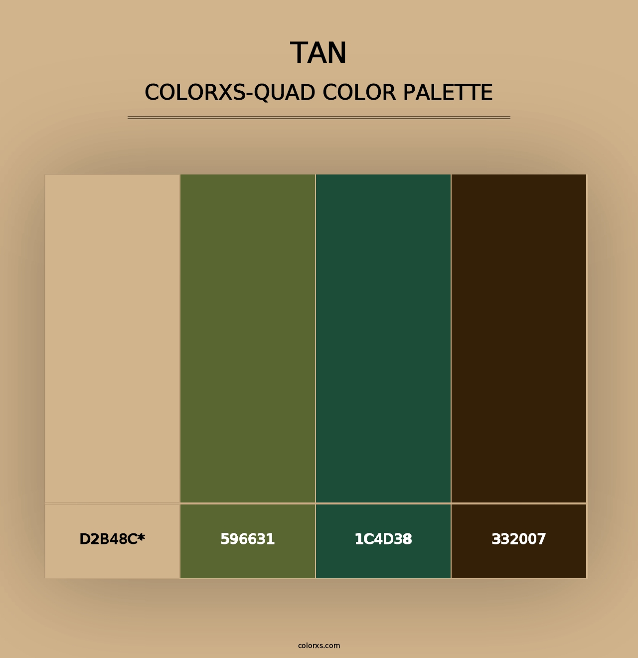 Tan - Colorxs Quad Palette