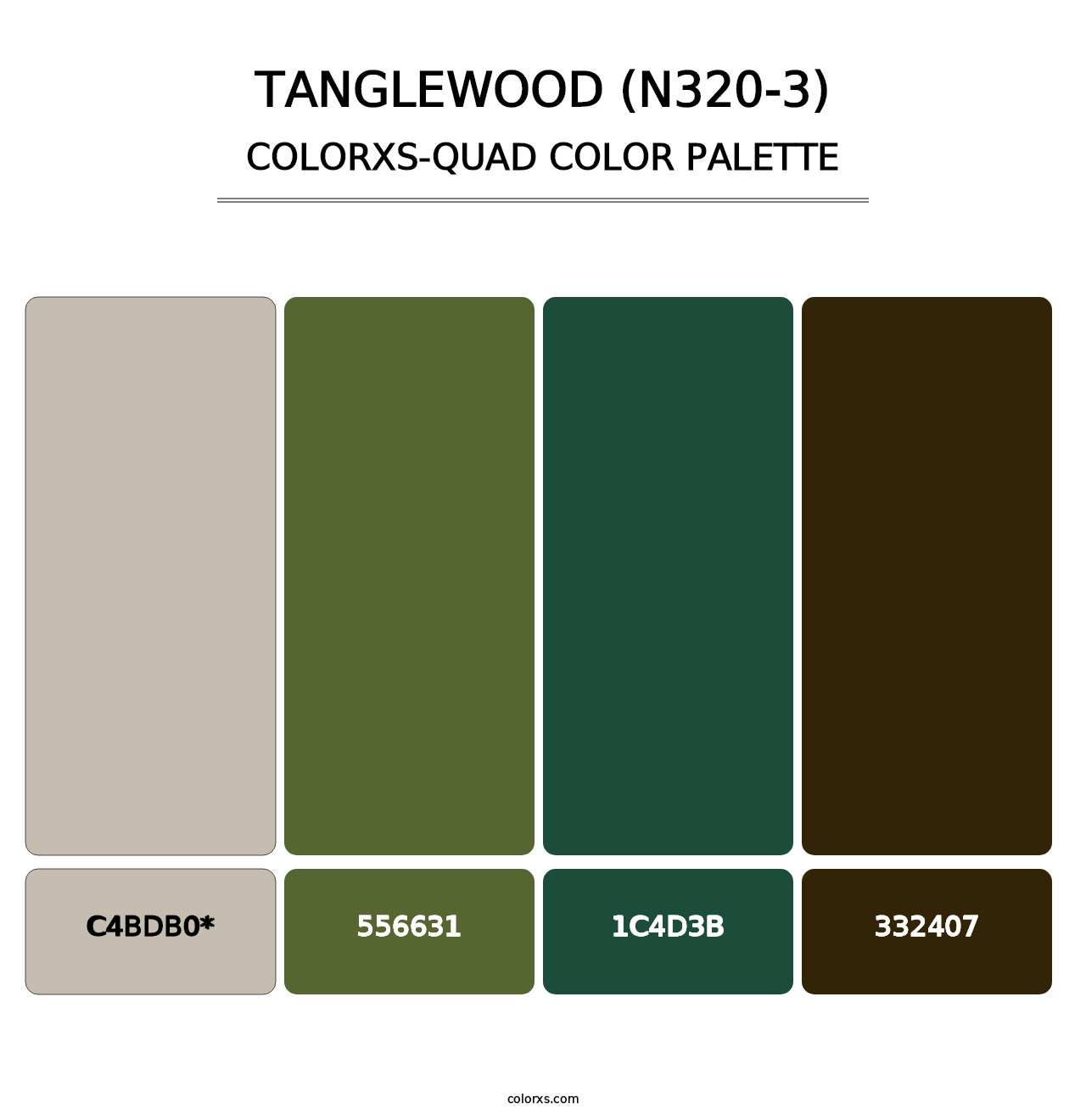 Tanglewood (N320-3) - Colorxs Quad Palette