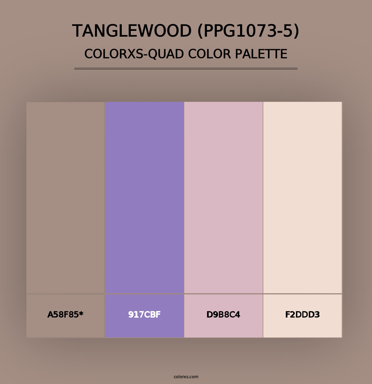 Tanglewood (PPG1073-5) - Colorxs Quad Palette