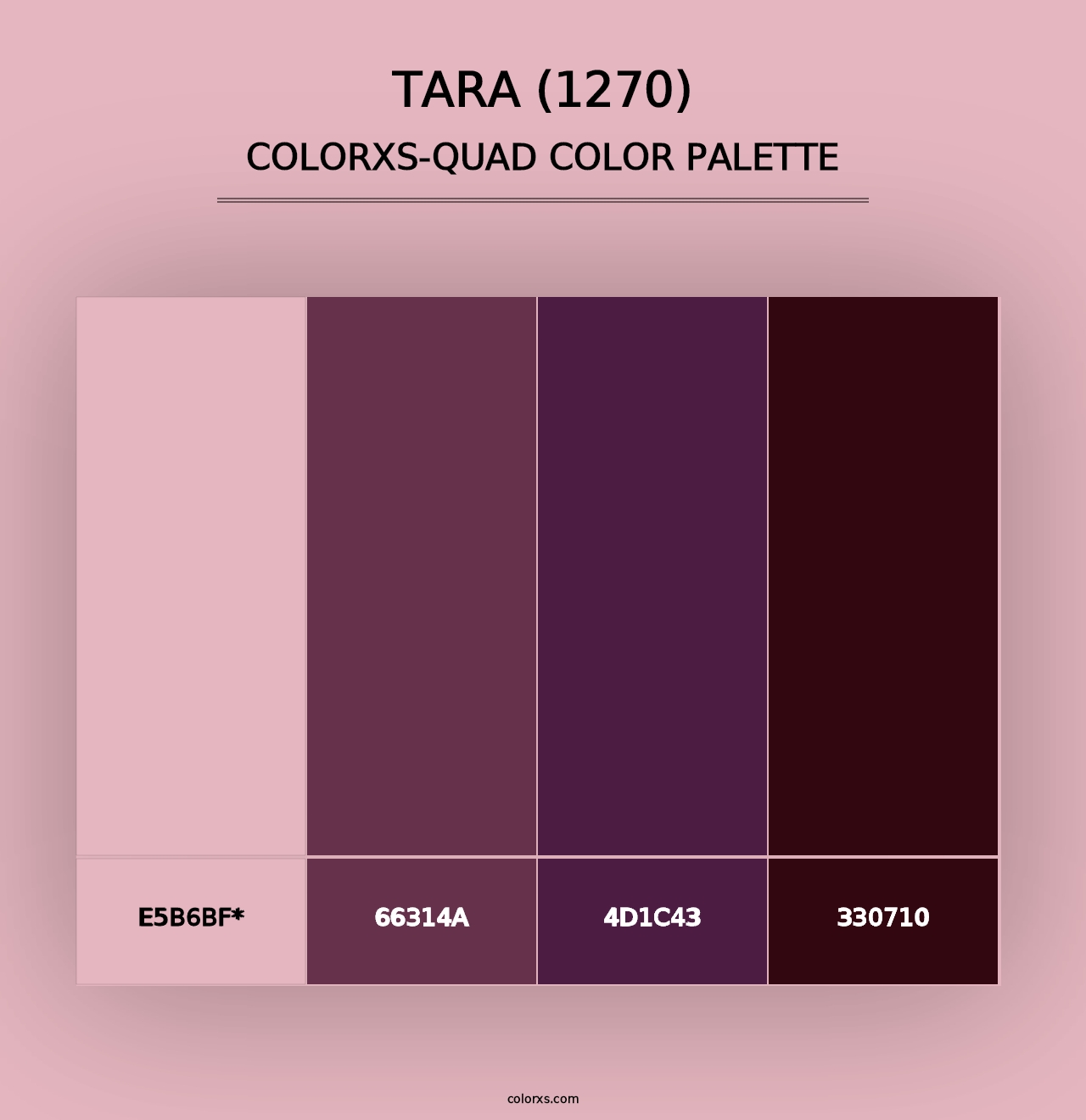 Tara (1270) - Colorxs Quad Palette