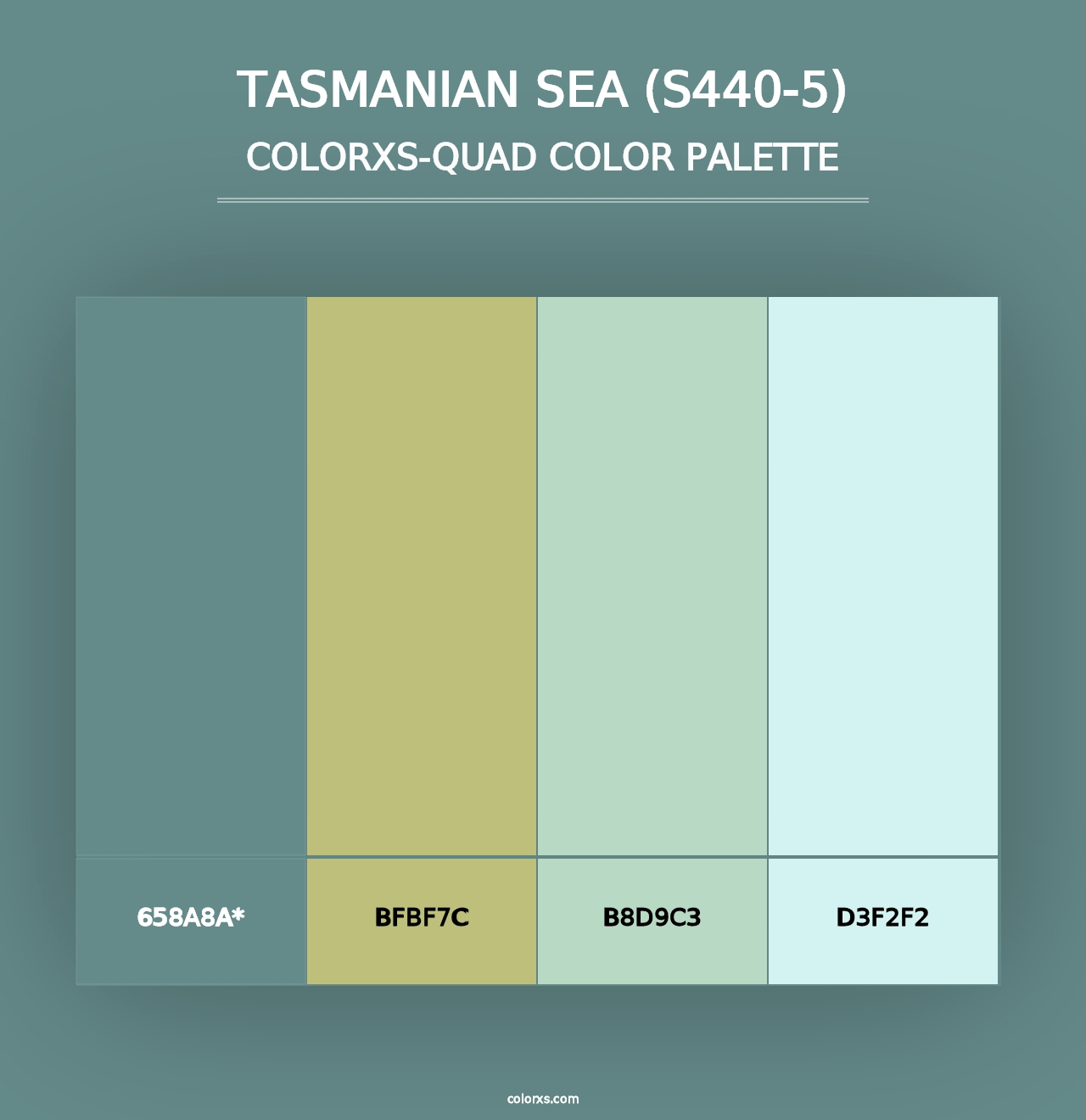 Tasmanian Sea (S440-5) - Colorxs Quad Palette