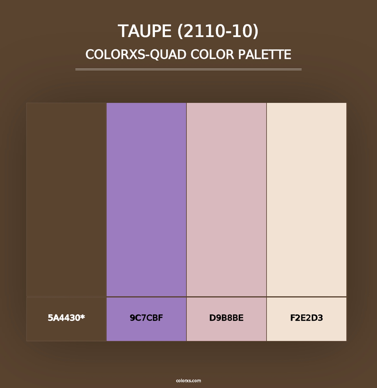 Taupe (2110-10) - Colorxs Quad Palette