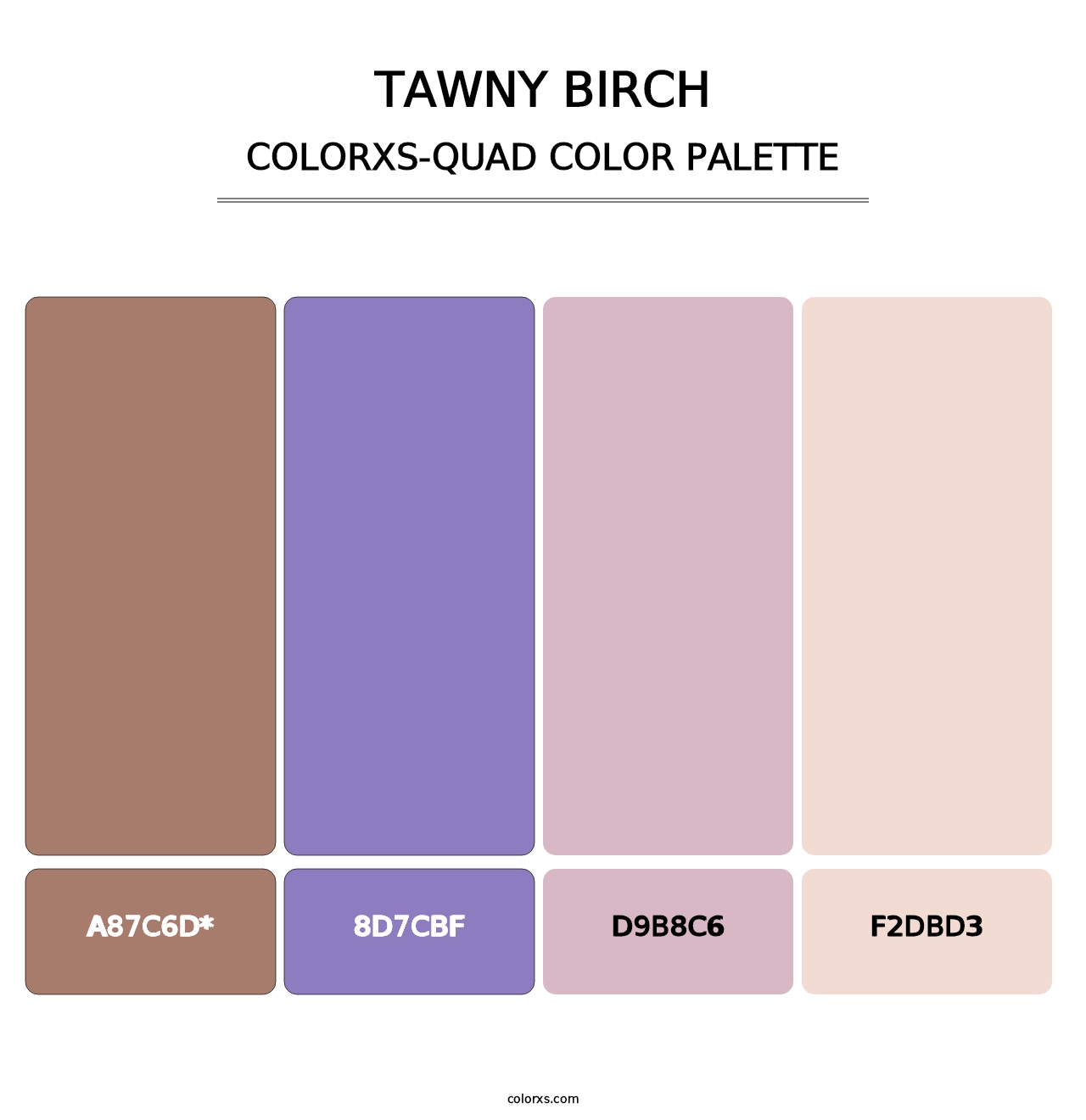 Tawny Birch - Colorxs Quad Palette