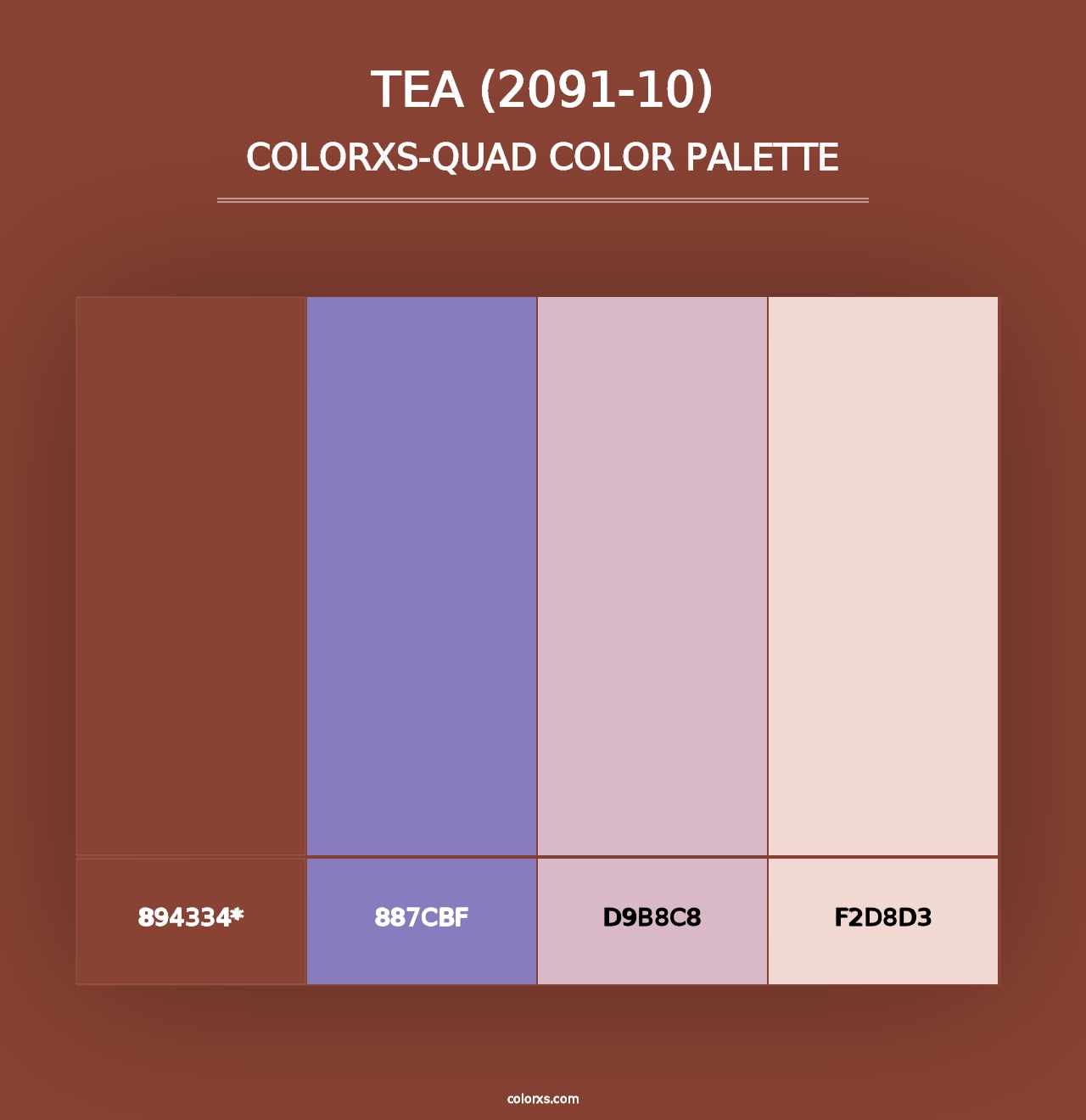 Tea (2091-10) - Colorxs Quad Palette