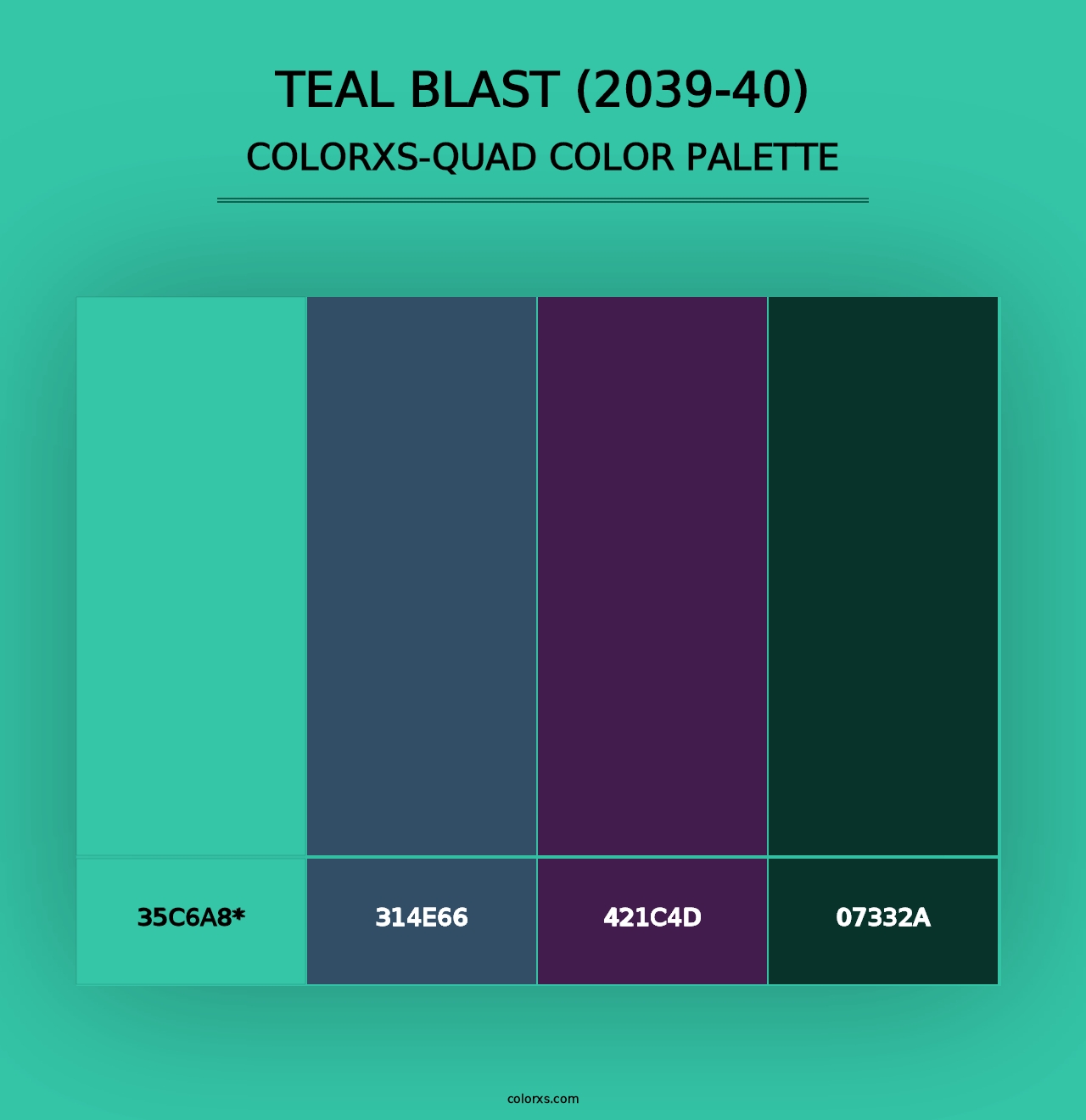 Teal Blast (2039-40) - Colorxs Quad Palette