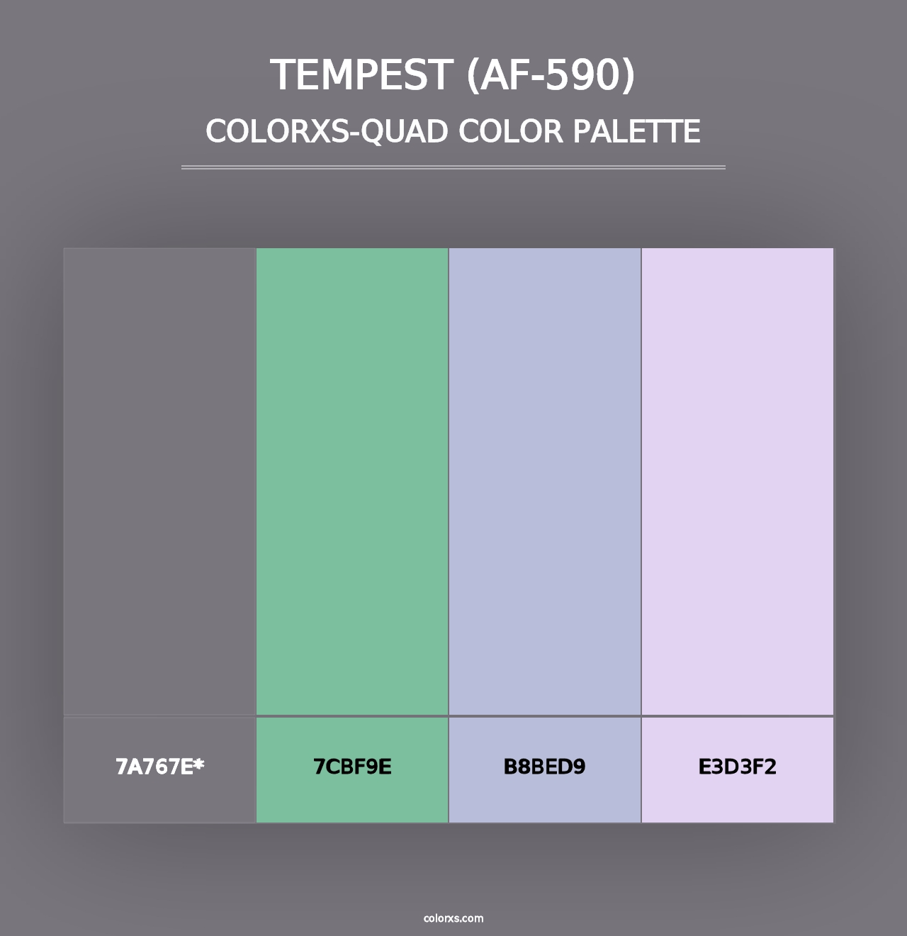 Tempest (AF-590) - Colorxs Quad Palette