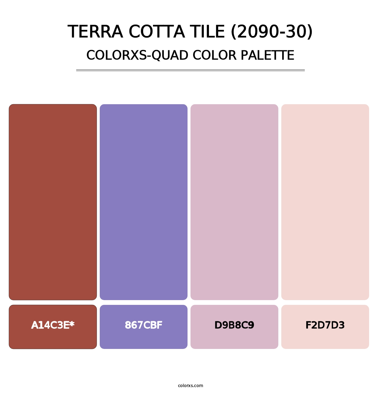 Terra Cotta Tile (2090-30) - Colorxs Quad Palette