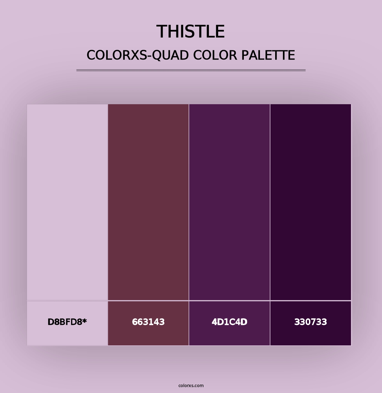 Thistle - Colorxs Quad Palette