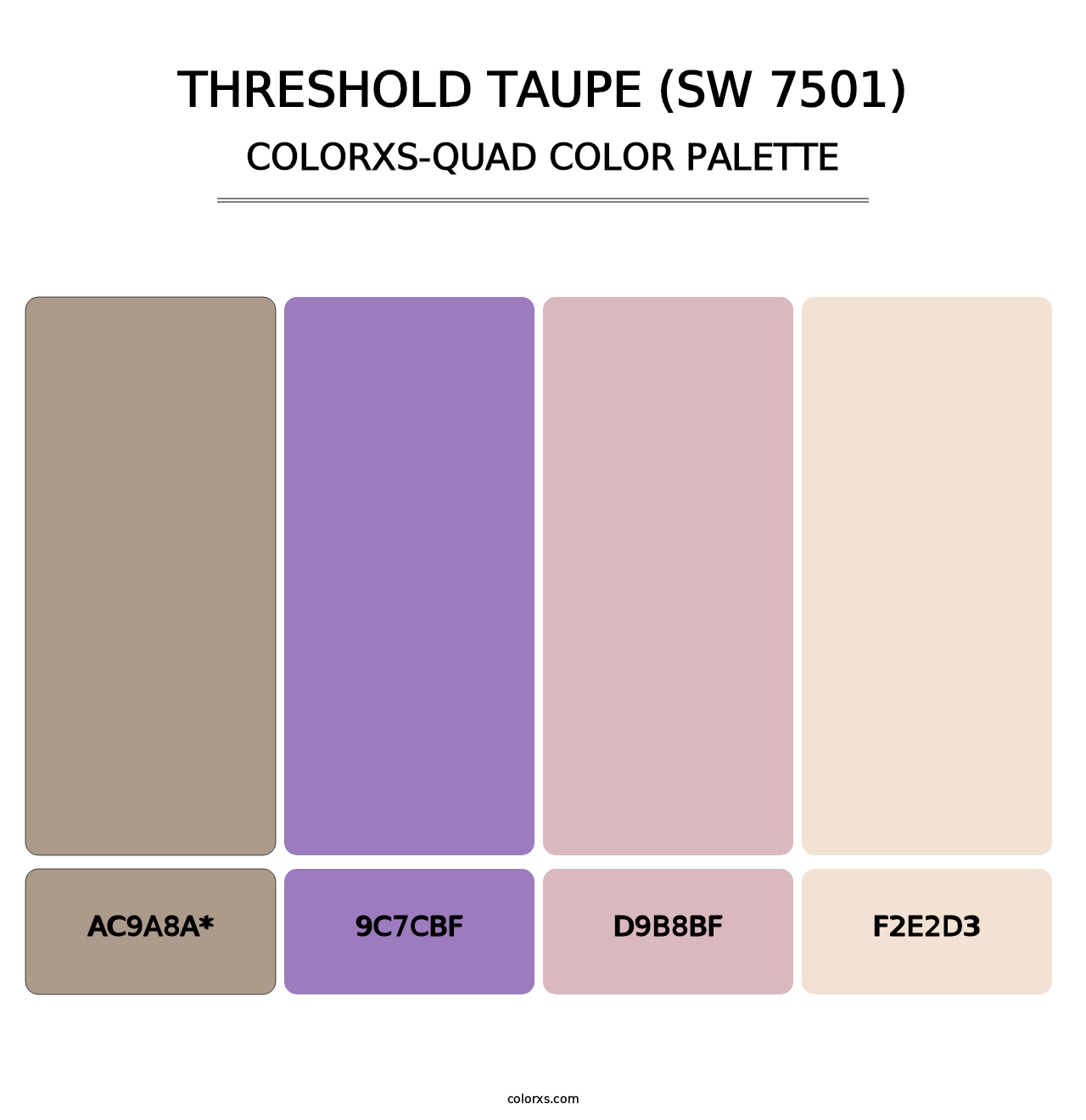 Threshold Taupe (SW 7501) - Colorxs Quad Palette