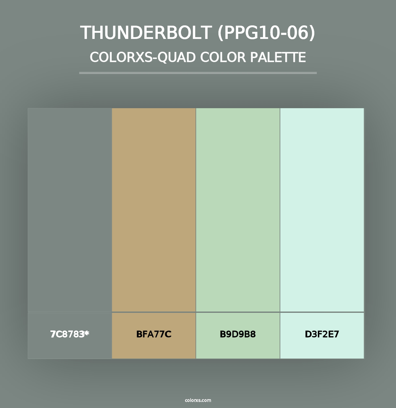 Thunderbolt (PPG10-06) - Colorxs Quad Palette