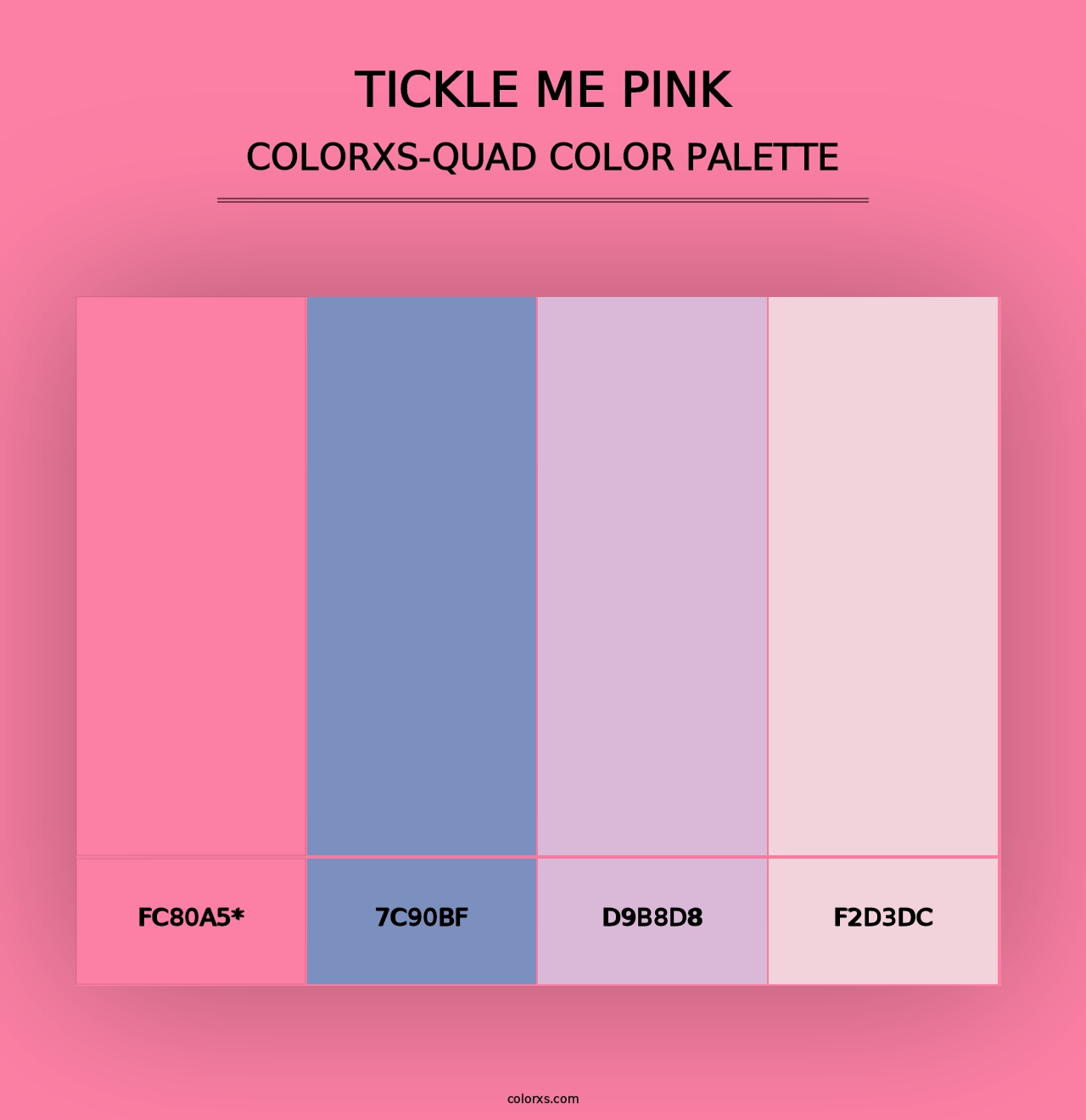 Tickle Me Pink - Colorxs Quad Palette