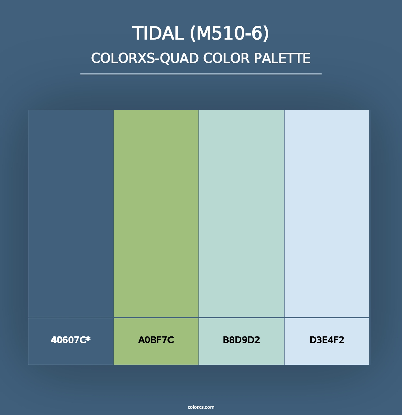 Tidal (M510-6) - Colorxs Quad Palette