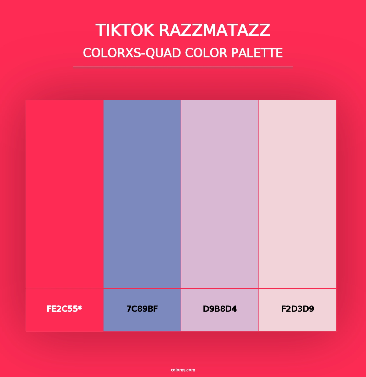 TikTok Razzmatazz - Colorxs Quad Palette