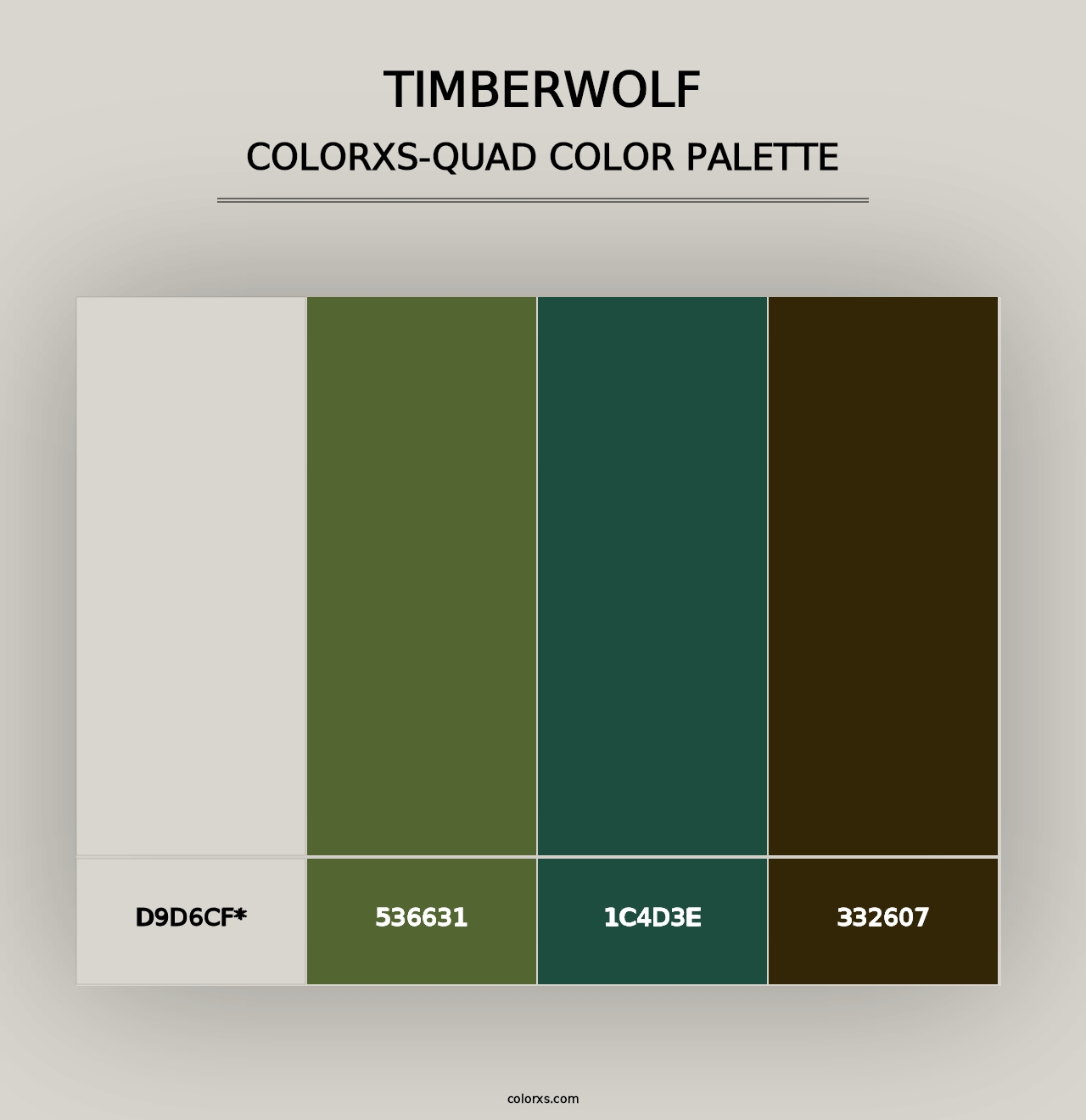 Timberwolf - Colorxs Quad Palette