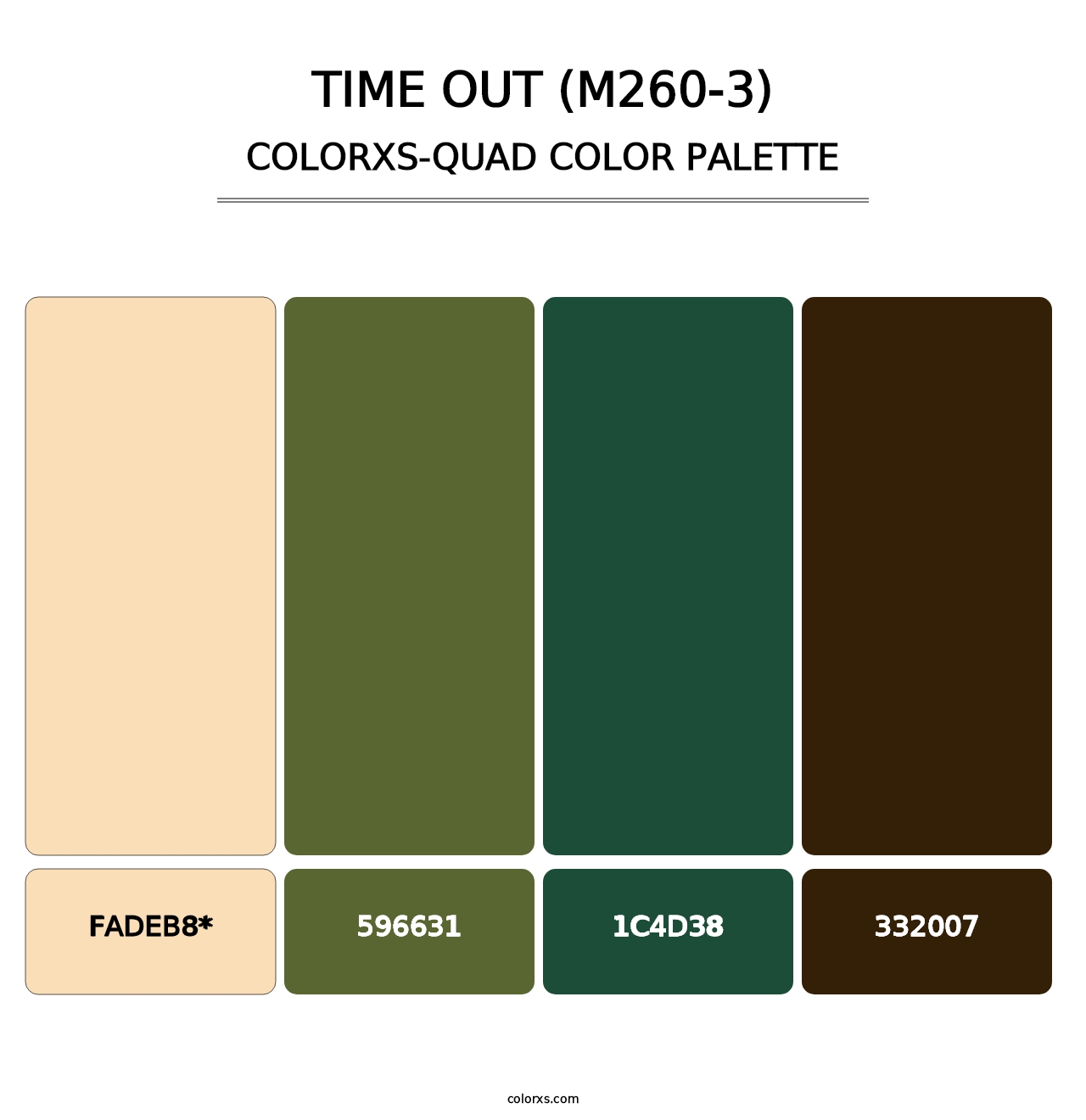 Time Out (M260-3) - Colorxs Quad Palette