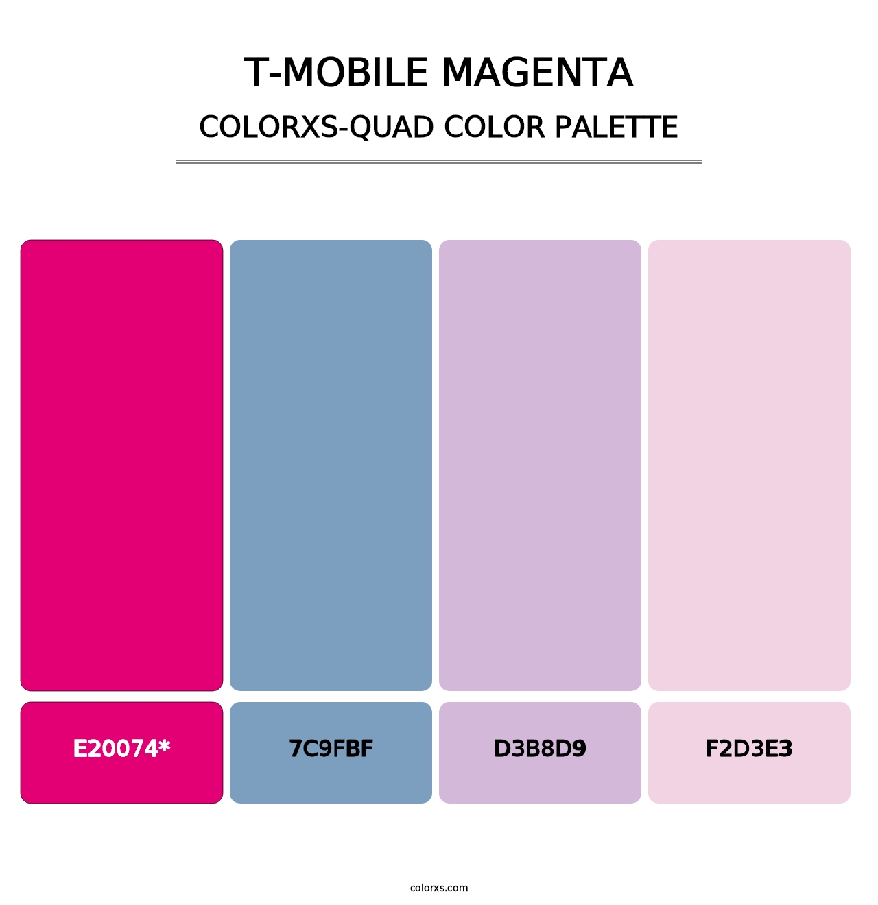 T‑Mobile Magenta - Colorxs Quad Palette