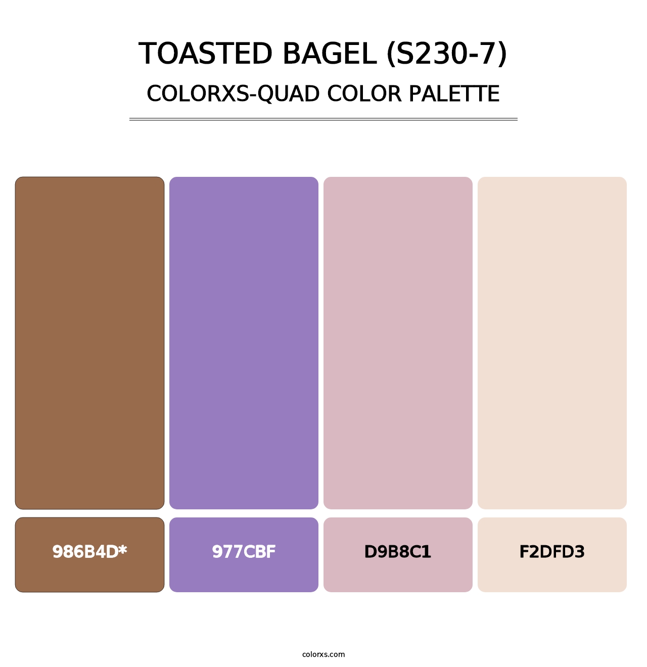 Toasted Bagel (S230-7) - Colorxs Quad Palette